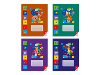 Notebook Centrum, with animals, squared, 12 sheets