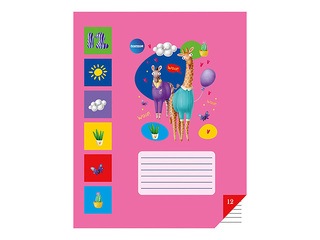 Notebook Centrum, with animals, lined, 12 sheets