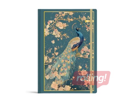 Notebook Bloom, A6, 96 sheets, with elastic band