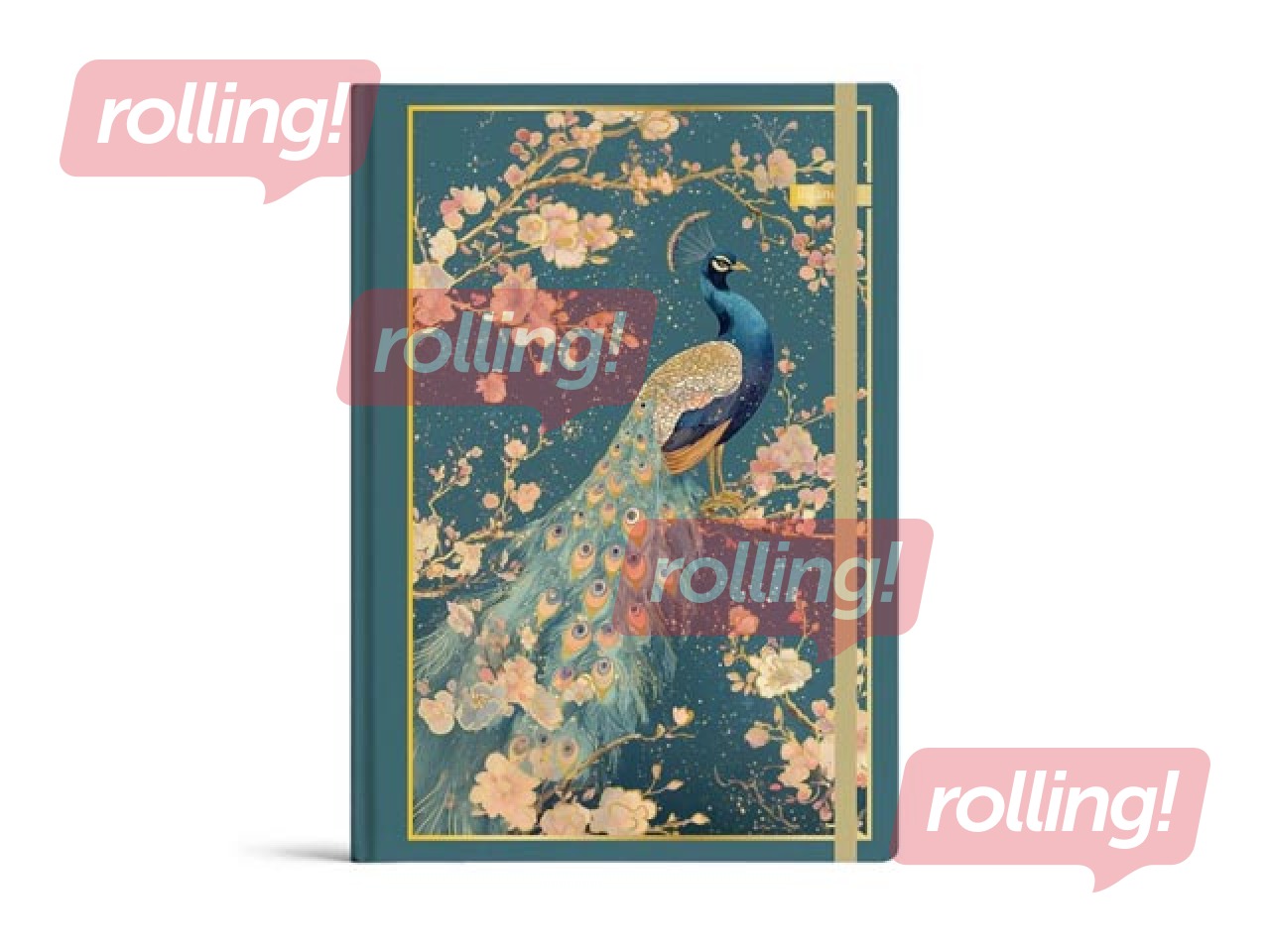 Notebook Bloom, A6, 96 sheets, with elastic band