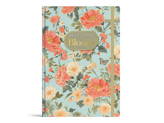 Notebook Bloom, A6, 96 sheets, with elastic band