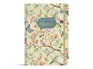 Notebook Bloom, A5, 96 sheets, with elastic band