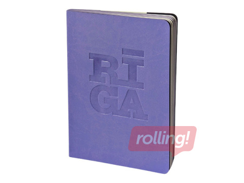 Piezīmju grāmata Balts Rīga Original, punktiņu, A5, violeta