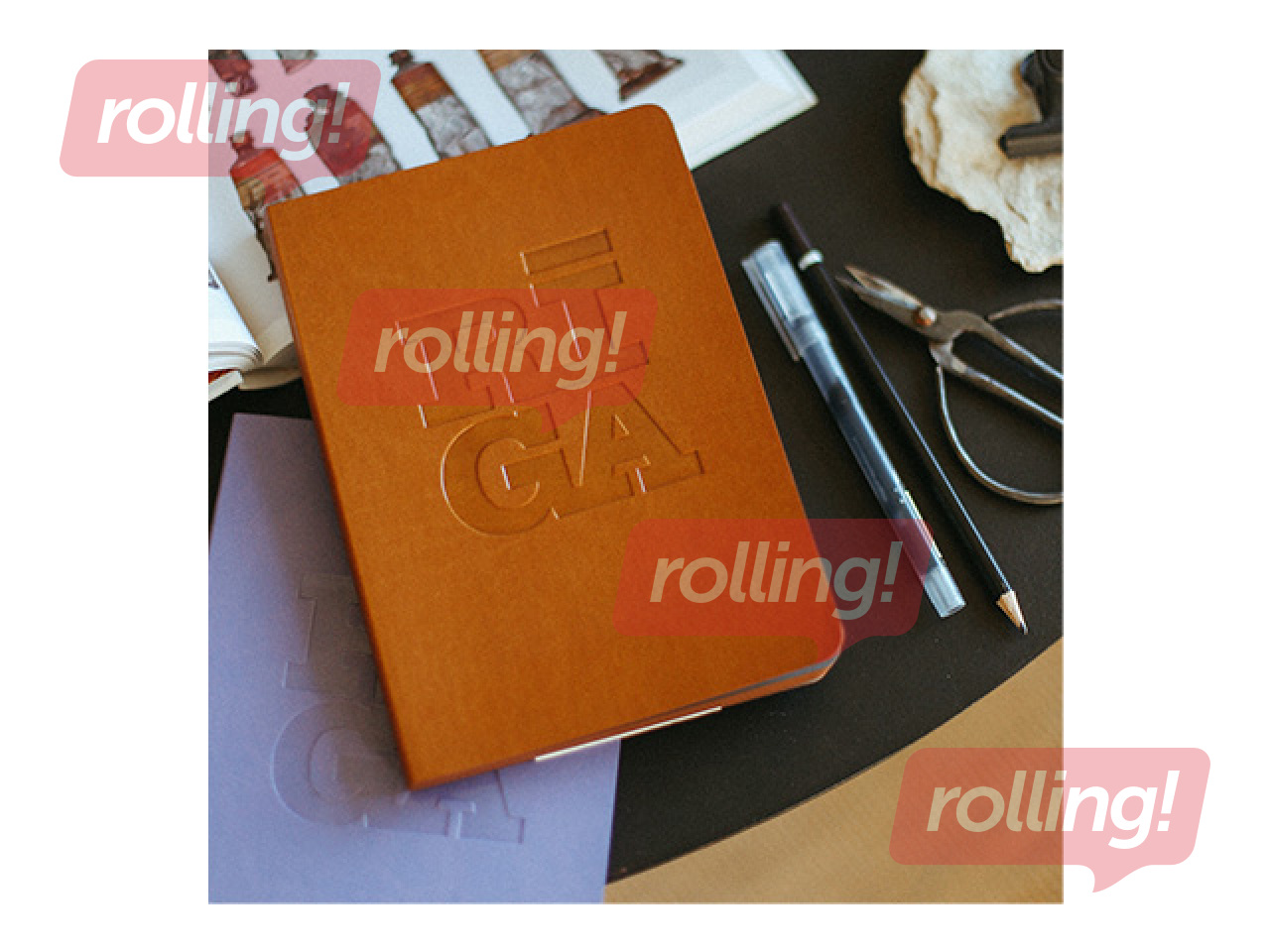 Piezīmju grāmata Balts Rīga Original, punktiņu, A5, brūna