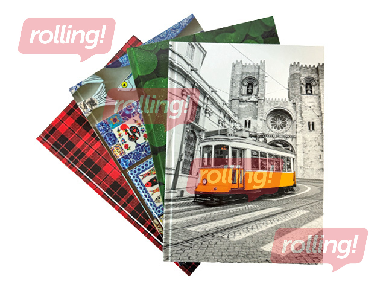 Klade cietos glancētos vākos Grand, A4, rūtiņu, 96 lapas