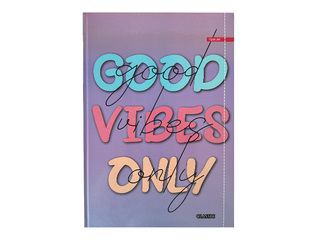 Notebook with rigid covers, A4, squared, 80 pages