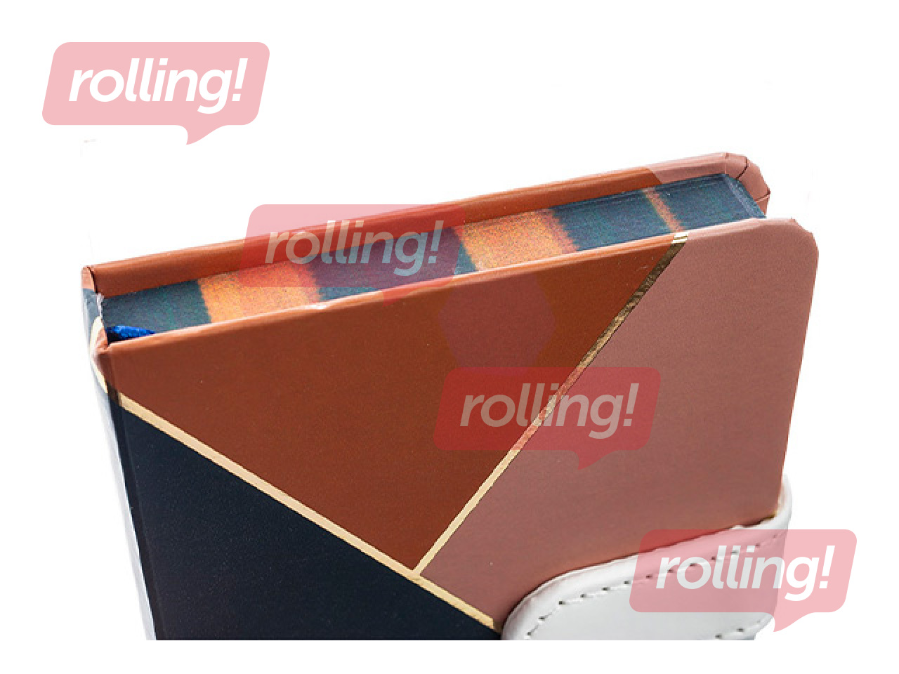 Piezīmju bloknots cietos vākos Multicolor, ar klipsi, A6, 80 lapas