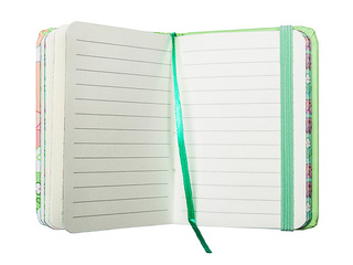Hardcover notebook Capybara, with elastic band, A7, 80 sheets