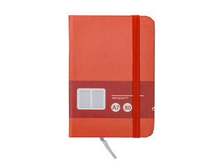 Hardcover notebook Multicolor, with elastic band, orange, A7, 80 sheets