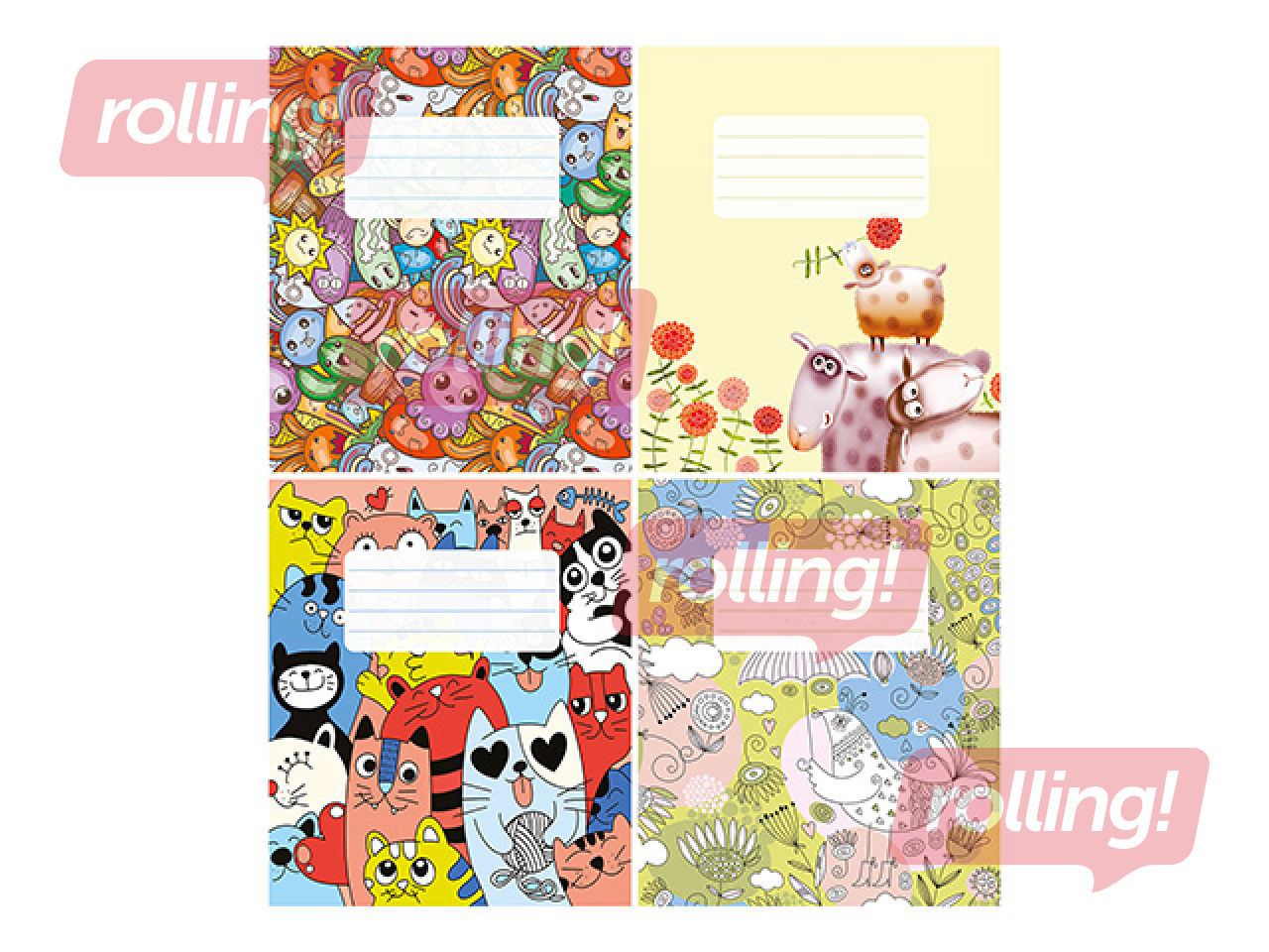 Squared notebook, 12 sheets