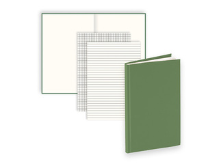 Notebook Chic, 125x193mm, green