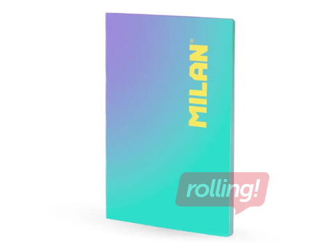 Notebook Milan Sunset, A4, lined, turquoise, 48 sheets