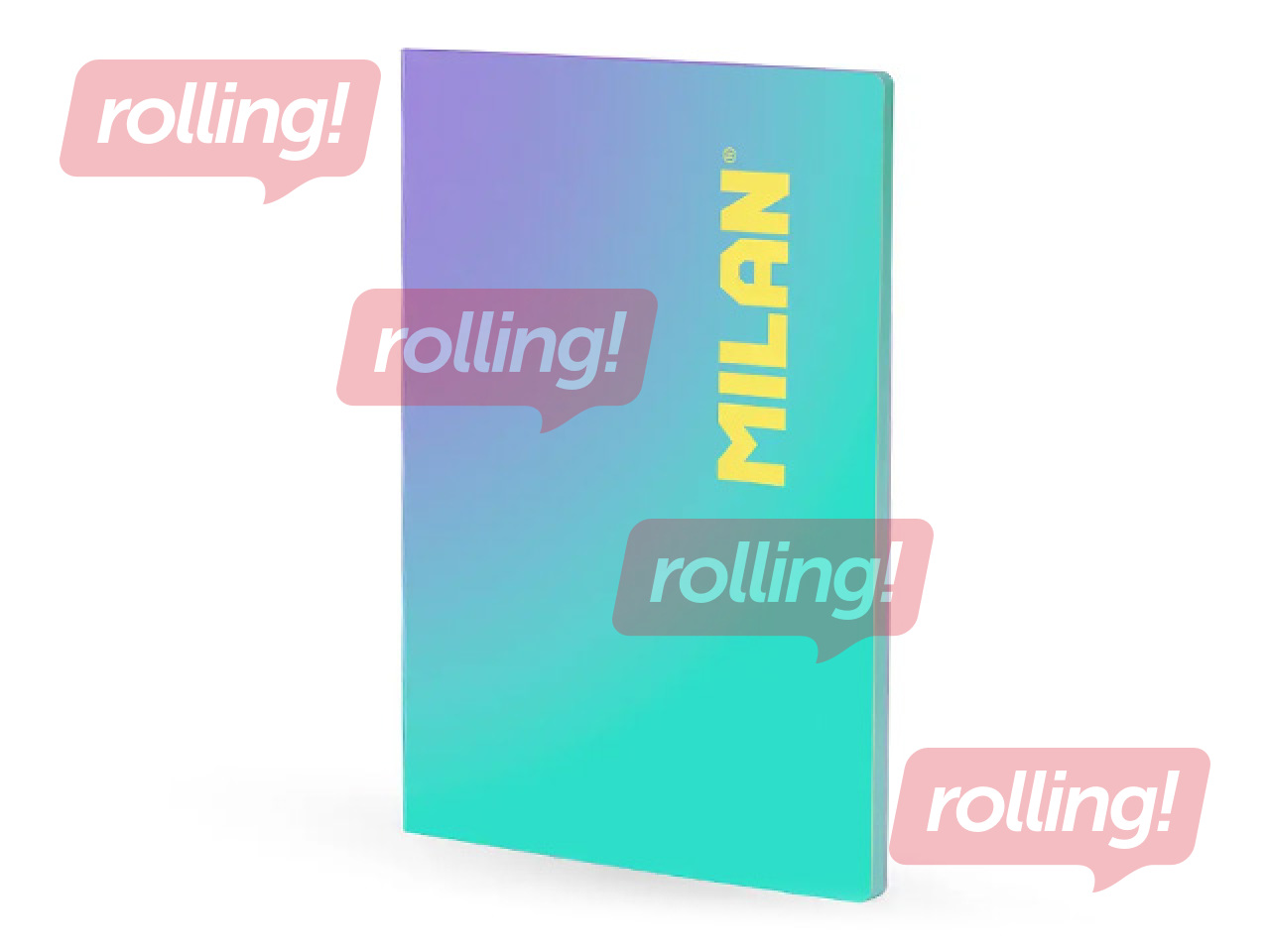 Notebook Milan Sunset, A4, lined, turquoise, 48 sheets