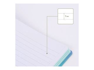 Notebook Milan Sunset, A4, lined, turquoise, 48 sheets