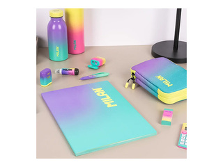 Notebook Milan Sunset, A4, lined, turquoise, 48 sheets