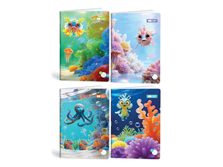 Klade Aqua Cuties, rūtiņu, A5, 32 lapas