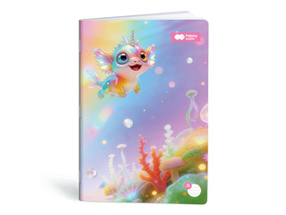 Klade Aqua Cuties, līniju, A4, 32 lapas