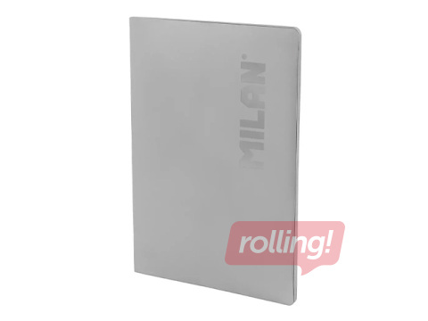 Notebook Milan, squared paper, grey, A4, 48 sheets