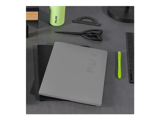 Notebook Milan, squared paper, grey, A4, 48 sheets