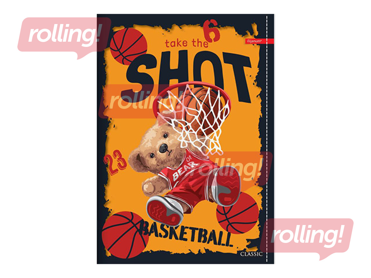 Klade Centrum Basketball, rūtiņu, A5, 52 lapas