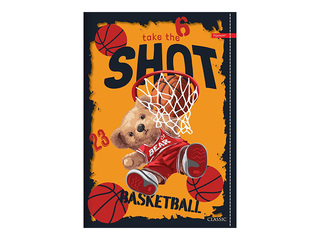 Notebook Centrum, Basketball, squared, A5, 52 sheets