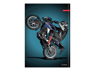 Notebook Centrum, Motorcycle, squared, A5, 52 sheets
