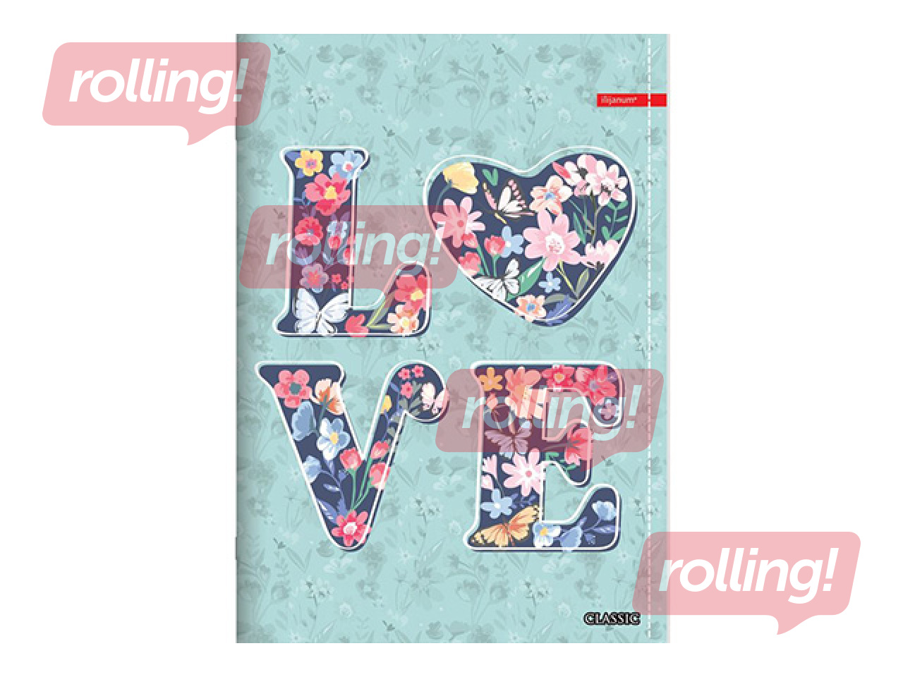 Notebook Centrum, Love, squared, A5, 52 sheets