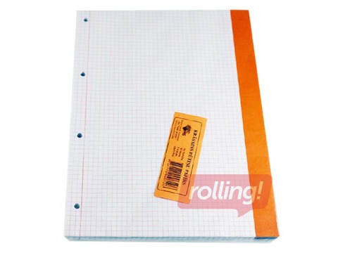 Rakstāmpapīrs iešūšanai ABC Jums, A4, krāsains, rūtiņu, 80 loksnes