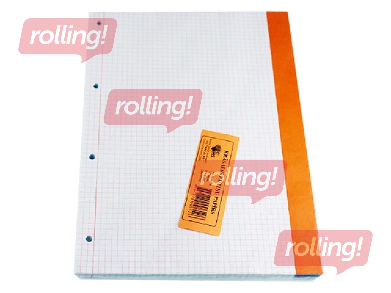 Writing paper for stitching ABC Jums, A4, coloured, squared, 80 sheets