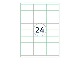 Uzlīmes Rillprint, A4, 70x35 mm, 100 loksnes, baltas 