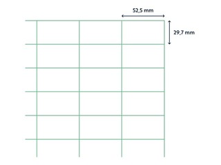 Uzlīmes Rillprint, A4, 52.5x29.7 mm, 100 loksnes, baltas 