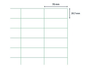 Labels Rillprint, A4, 70x29.7 mm, 100 sheets, white 