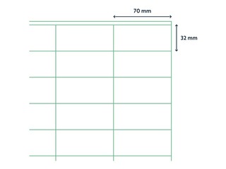 Uzlīmes Rillprint, A4, 70x32 mm,100 loksnes, baltas 