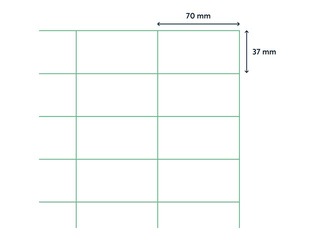 Наклейки Rillprint, A4, 70x37 мм,100 листов, белые
