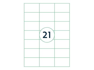 Labels Rillprint, A4, 70x42.4 mm, 100 sheets, white 