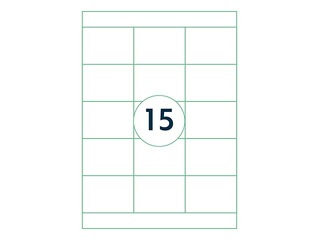 Labels Rillprint, A4, 70x50.8 mm, 100 sheets, white 
