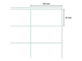 Labels Rillprint, A4, 105x57 mm, 100 sheets, white 
