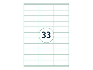 Labels Rillprint, A4, 70x26 mm, 100 sheets, white 