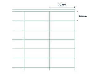 Labels Rillprint, A4, 70x26 mm, 100 sheets, white 