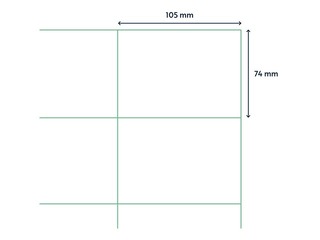 Labels Rillprint, A4, 105x74 mm, 1000 sheets, white 
