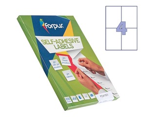 Labels Forpus, A4, 105x148 mm, 100 sheets, white 