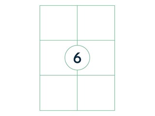 Uzlīmes Rillprint, A4, 105x99 mm,100 loksnes, baltas 