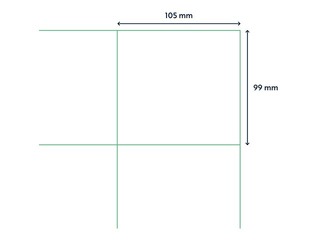 Uzlīmes Rillprint, A4, 105x99 mm,100 loksnes, baltas 