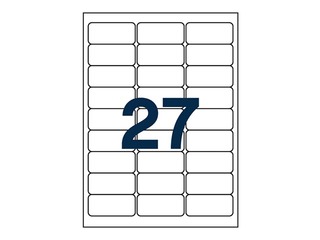 Uzlīmes APLI tekstīlam, 63.5x29.6mm, 20 loksnes/540 uzlīmes