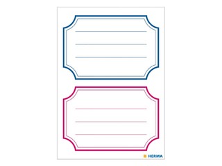 Uzlīmes Herma Vario, zilas un sarkanas, 78x53mm