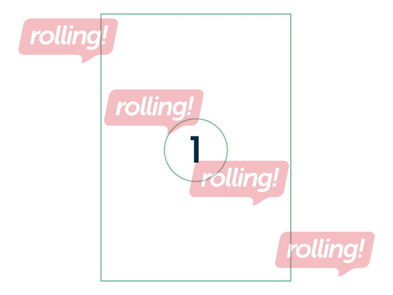 Stickers Rillprint, A4, white, 210x297mm, 1000 sheets