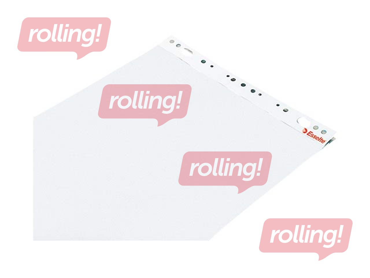 Блок бумаги Flipchart Esselte, белый, 60x85см, 50 листов