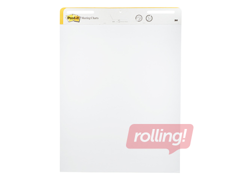 Papīra bloks Post-it, balts, 63.5x77.4cm, 30 lapas