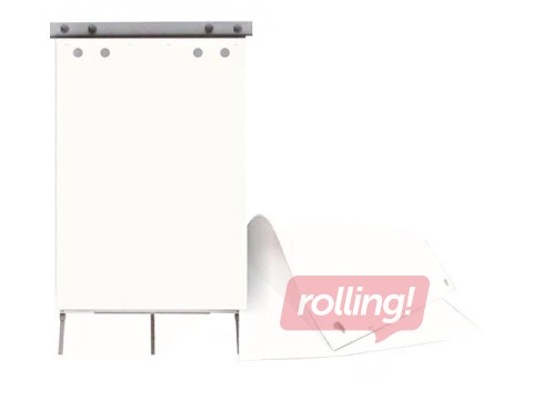 Papīra flipčarta bloks SM·LT, balts, 80g, 59.4x84cm, 20 lapas, 4 caurumi 