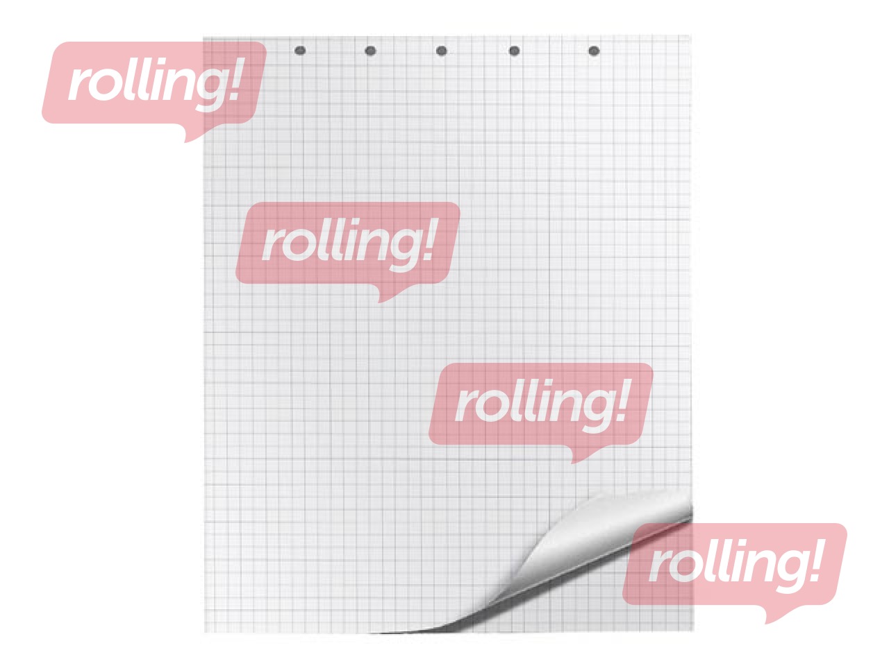 Блок бумаги Flipchart Q-CONNECT, в клетку, 65x100см, 20 листов